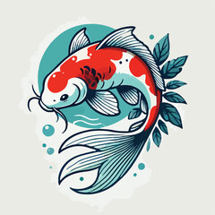 Beautiful koi fish