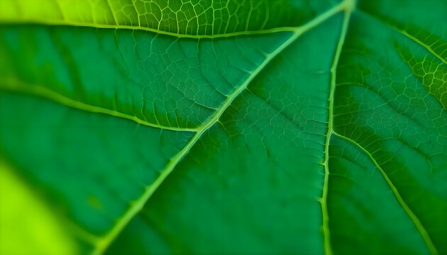 a close up view of a green leaf