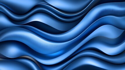 Obraz premium Abstract Blue Waves Smooth Surface Design