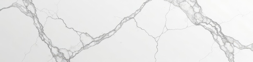 Obraz premium White marble with deep fissures, high contrast , stone, graphic