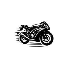 Obraz premium vector logo simple motorcycle illustration