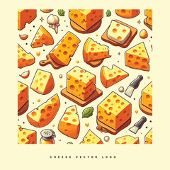 Cute melting cheese cartoon vector illustration isolated 
