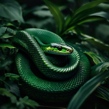 green tree python