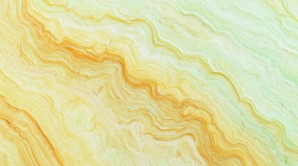 Obraz premium Vibrant Scribbly Pencil Lines on Saffron Yellow Watercolor Background with Pale Mint Transition - Ultra-Detailed Cinematic Image