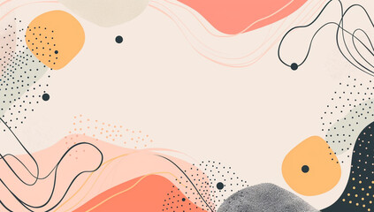 modern abstract background with flowing lines, soft organic shapes, subtle textures and minimalist color palette