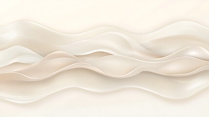 Obraz premium Abstract Cream Wave Pattern Background Design