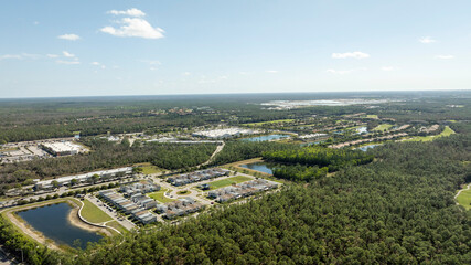 aerial view of the city