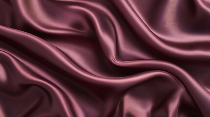 Obraz premium Rich plum silk drapes elegantly soft light reveals luxurious texture. AI Generated