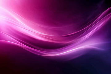 Fototapeta premium Dark purple to pink gradient background with a few smooth soft wavy lines