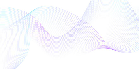 White wave curve lines banner background design. Abstract soft wave lines dynamic flowing blue pink isolated background. Vector Illustration of the blue pattern of lines. blue stripes on white .