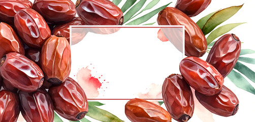 red dates with frame illustration