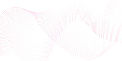 pink wave curve lines banner background design. Abstract soft wave lines dynamic flowing pink light isolated background. Vector Illustration of the pink pattern of lines. Black stripes on white .