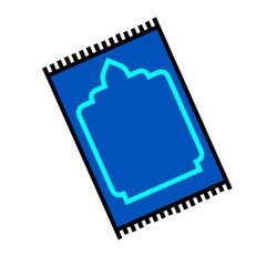 prayer mat icon vector design. Prayer and Devotion: A Symbol of Islamic Faith