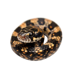 Obraz premium Close-Up Image of Colorful Snake Coiled in a Natural Pose