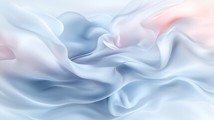 Obraz premium Abstract Pastel Blue and Pink Fabric Drapery