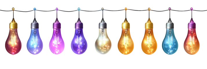 Bright light bulb splashes illuminate glass bottles