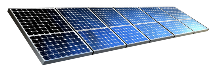 A solar panels harnessing sunlight for renewable energy