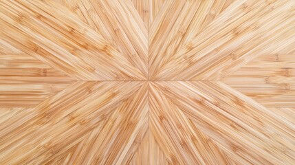 Illuminated Stargrain Pattern in Bamboo Cross-Section - Detailed Cinematic Image of Radial Lines Forming Star Shapes