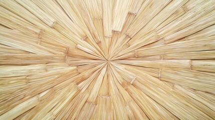 Celestial Bamboo Symphony: Intricate Stargrain Pattern with Radial Lines Creating Cinematic Star Shapes in Ultra-Detailed Cross-Section Image