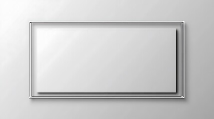 Obraz premium A Modern Minimalist Blank Picture Frame on Wall