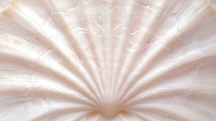 Tranquil Scallop Shell Under the Sun's Warm Glow - Ultra-Detailed Cinematic Image of Nature's Beauty