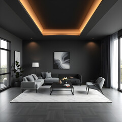 Fototapeta premium modern living room interior