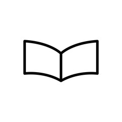 open book isolated on white background