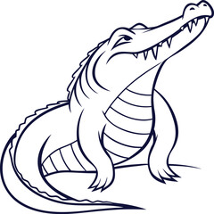 alligator vector image 