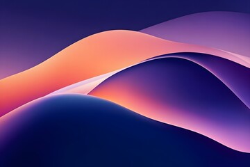 Abstract Colorful Waves Background