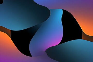 Abstract Color Transition Waves Background Wallpaper