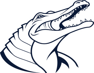 alligator vector image 