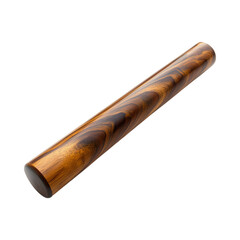 Contemporary Wooden Rolling Pin Isolated on Transparent Background