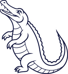 alligator vector image 