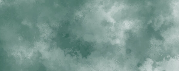 Abstract Background Texture Misty Smooth Fog  & Smoke Clouds. Mint BlueSky Water color background. Soft green marble texture design. Green color dust particles explosion 