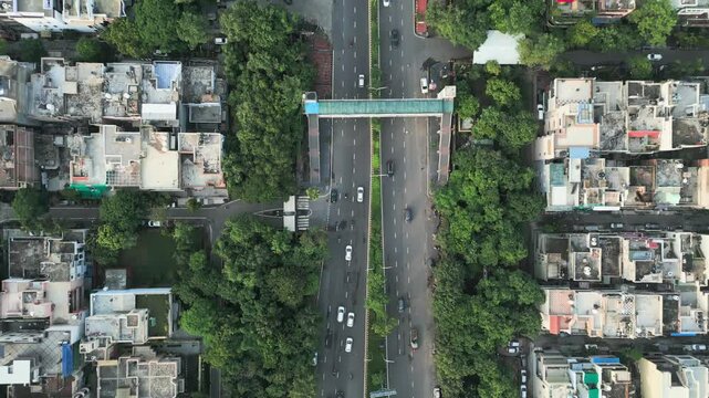udhyog marg bird eye view sector 15 in noida in delhi.mov