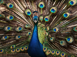 Obraz premium peacock with feathers background