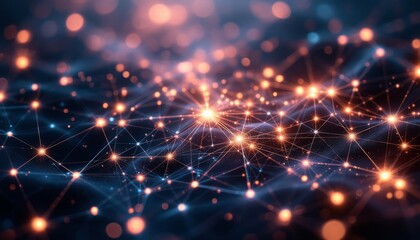 Global Network Connection - Futuristic Data Flow Visualization