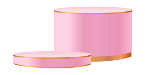 Pink Stand Product Podium Decorative