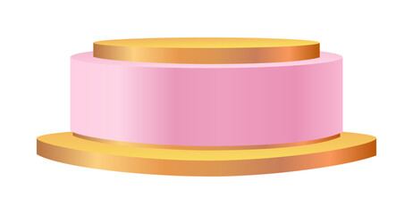 Pink Stand Product Podium Decorative