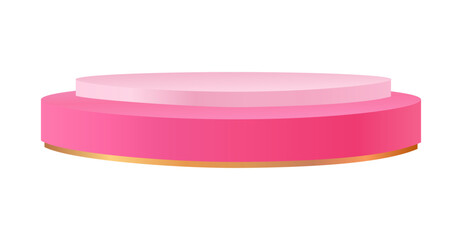 Pink Stand Product Podium Decorative