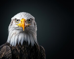 Fototapeta premium Majestic Eagle Portrait with Intense Gaze