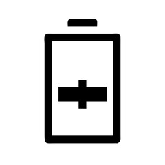 Obraz premium Battery Charging Vector Icon – Power & Energy Symbol