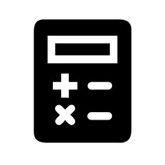 Obraz premium Calculator Vector Icon – Arithmetic & Calculation Symbol