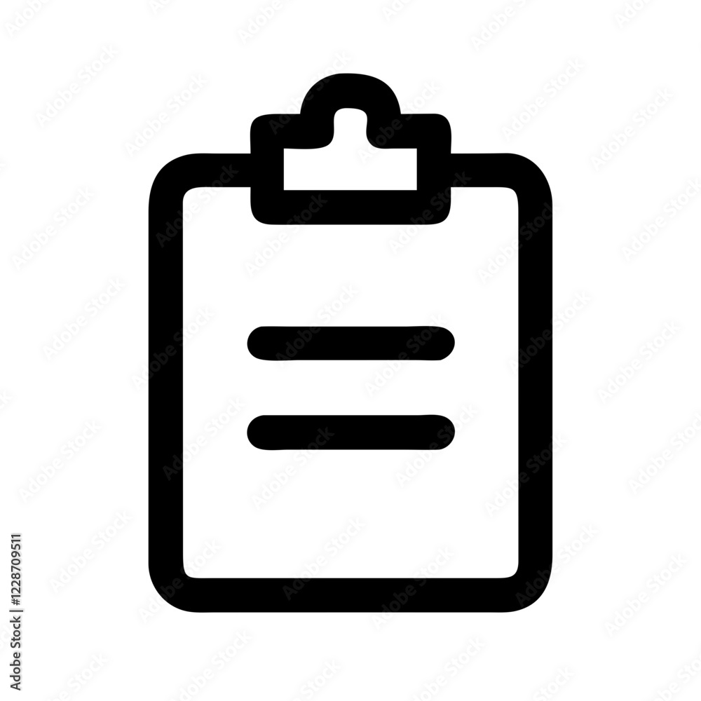 Aufkleber clipboard vector icon – organization & documentation symbol