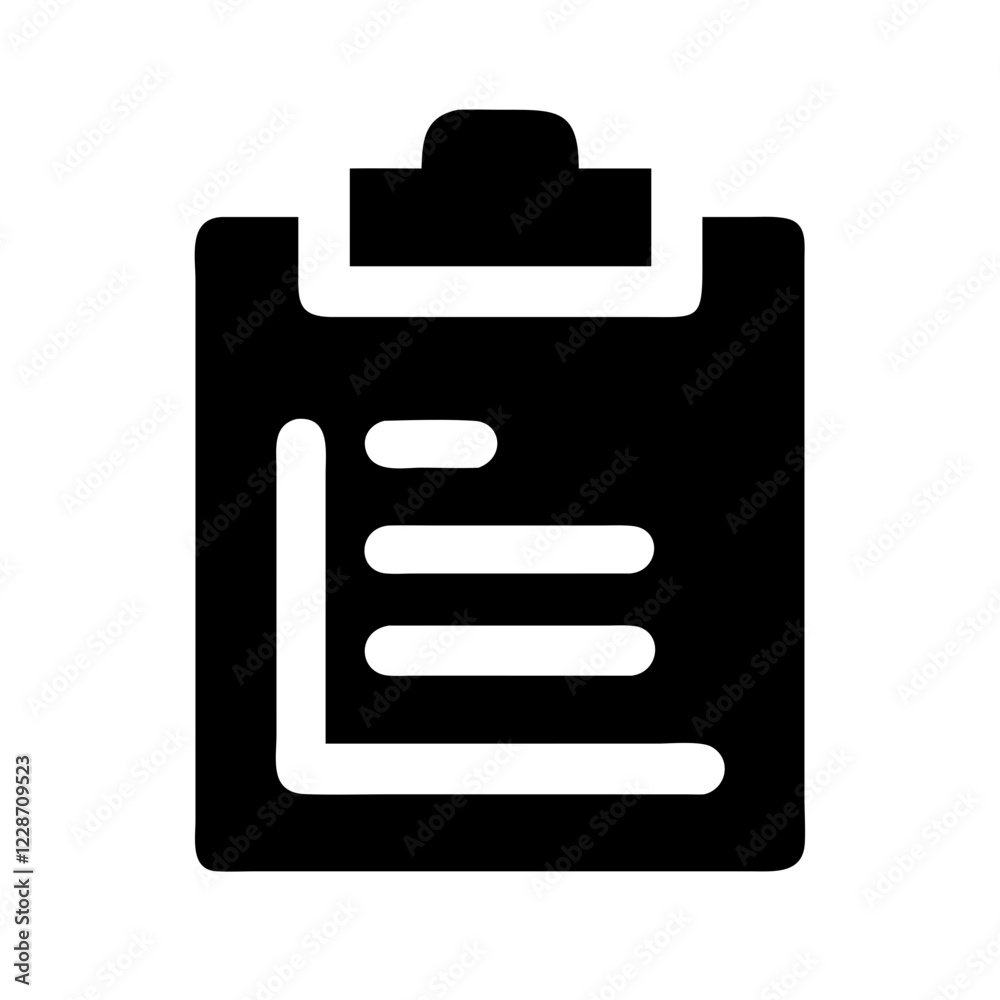 Aufkleber clipboard vector icon – organization & documentation symbol