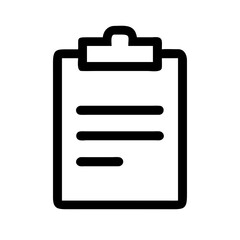Clipboard Vector Icon – Organization & Documentation Symbol