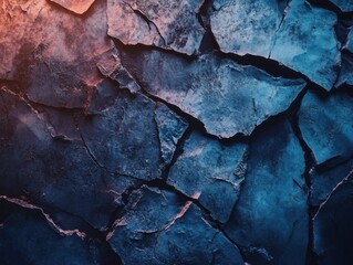 Cracked concrete texture urban environment abstract image high-contrast lighting close-up view visual concept