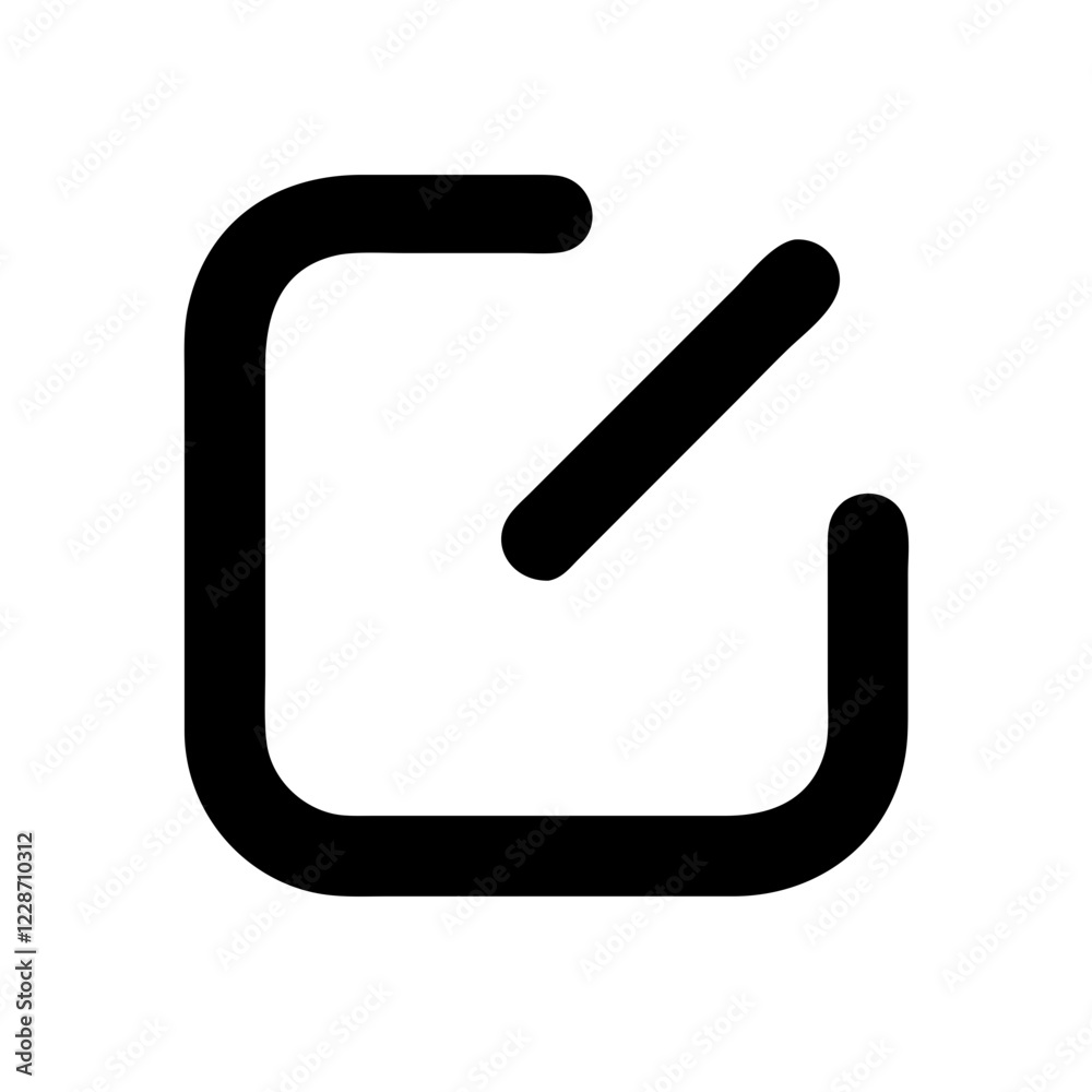 Aufkleber External Link Vector Icon – Navigation & Hyperlink Symbol