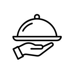 Obraz premium Food Service Vector Icon – Catering & Dining Symbol
