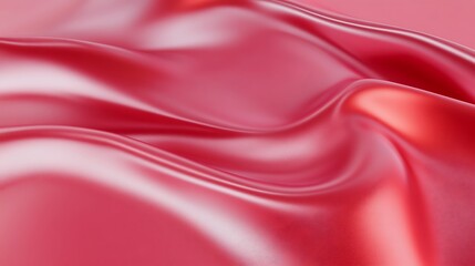 Obraz premium Draped Crimson Fabric Smooth Texture Background